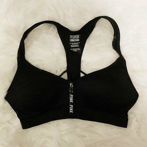 Victoria's Secret PINK Ultimate Push-Up Sports Bra Black Small
